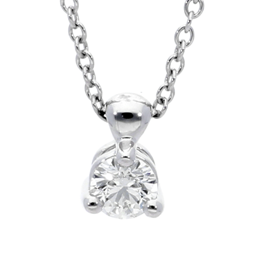 Picture of HOF Classic 3 Prong Solitaire Pendant .25